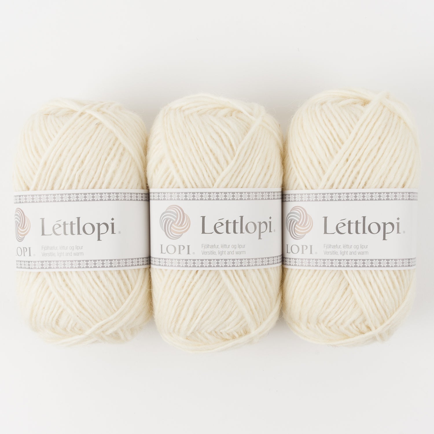 Ístex LÉTTLOPI 0051 - WHITE Wool Aran white Yarn