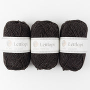 Ístex LÉTTLOPI 0052 - BLACK SHEEP HEATHER Wool Aran black Yarn