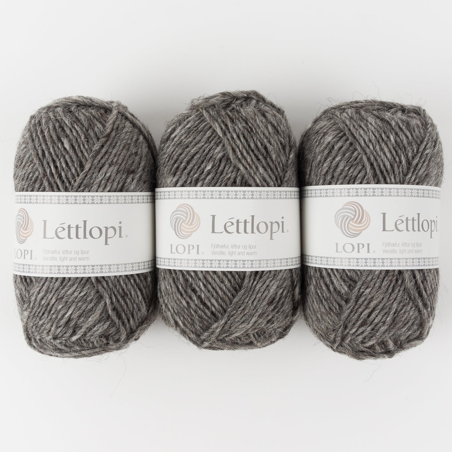 Ístex LÉTTLOPI 0057 - GRAY HEATHER Wool Aran grey Yarn
