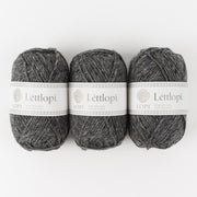 Ístex LÉTTLOPI 0058 - DARK GRAY HEATHER Wool Aran grey Yarn