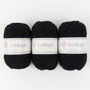 Ístex LÉTTLOPI 0059 - BLACK Wool Aran black Yarn