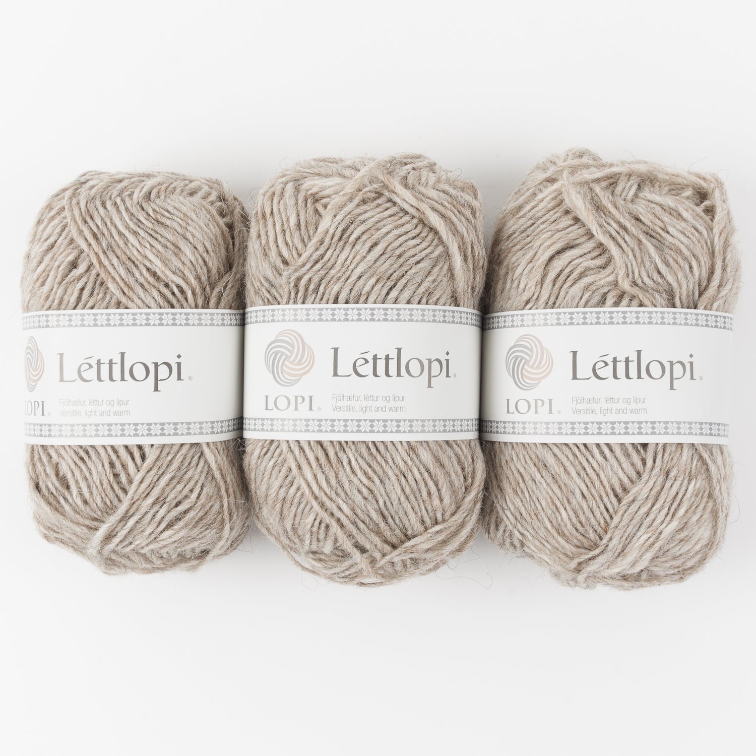 Ístex LÉTTLOPI 0086 - LIGHT BEIGE HEATHER Wool Aran beige Yarn