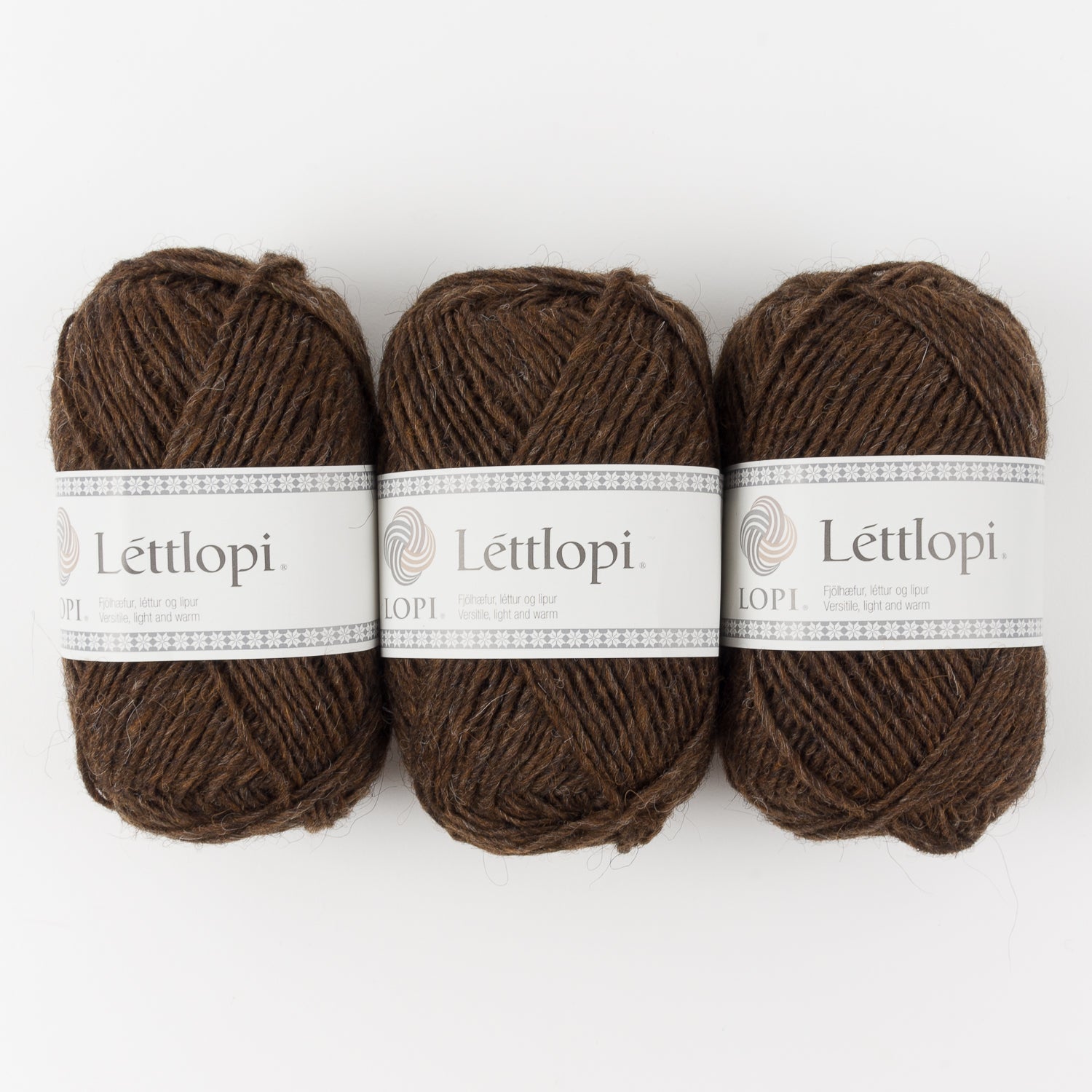 Ístex LÉTTLOPI 0867 - CHOCOLATE HEATHER Wool Aran brown Yarn