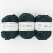 Ístex LÉTTLOPI 1405 - BOTTLE GREEN HEATHER Wool Aran green Yarn
