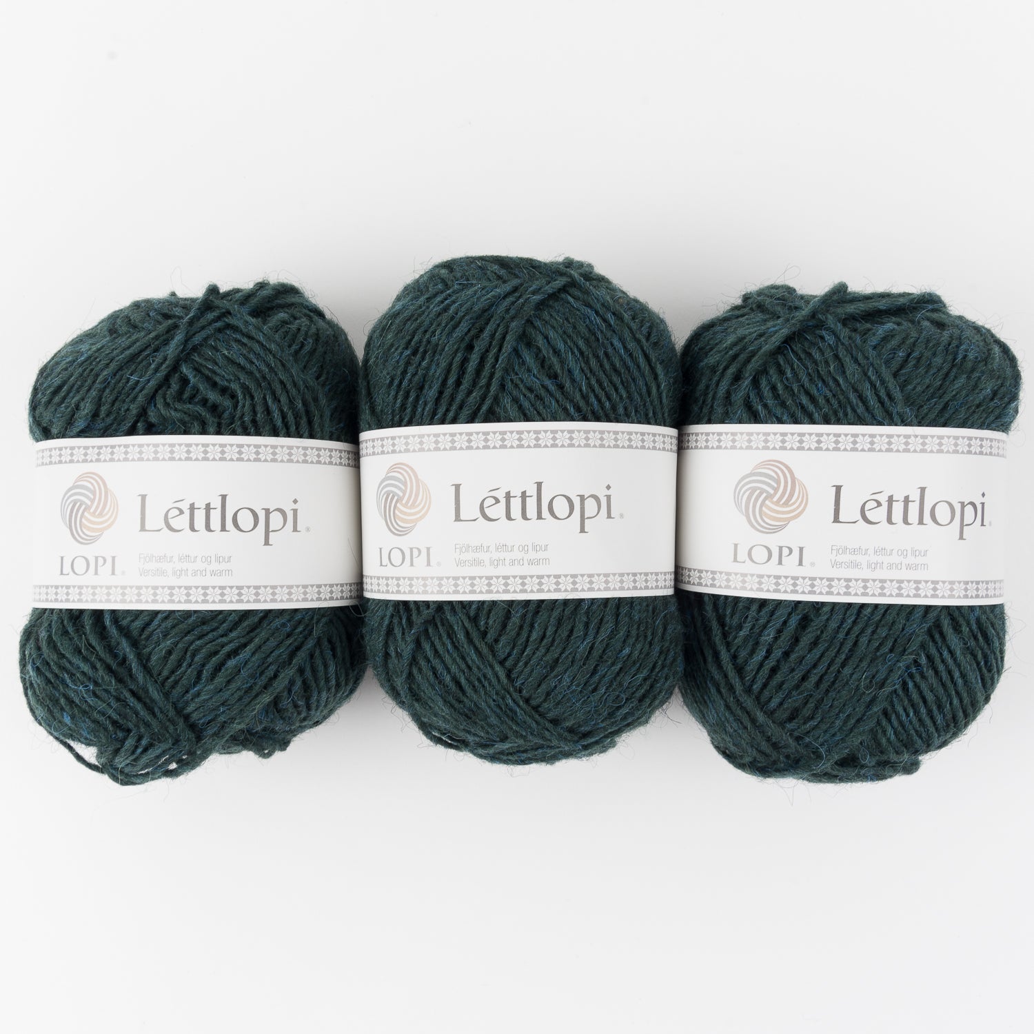 Ístex LÉTTLOPI 1405 - BOTTLE GREEN HEATHER Wool Aran green Yarn