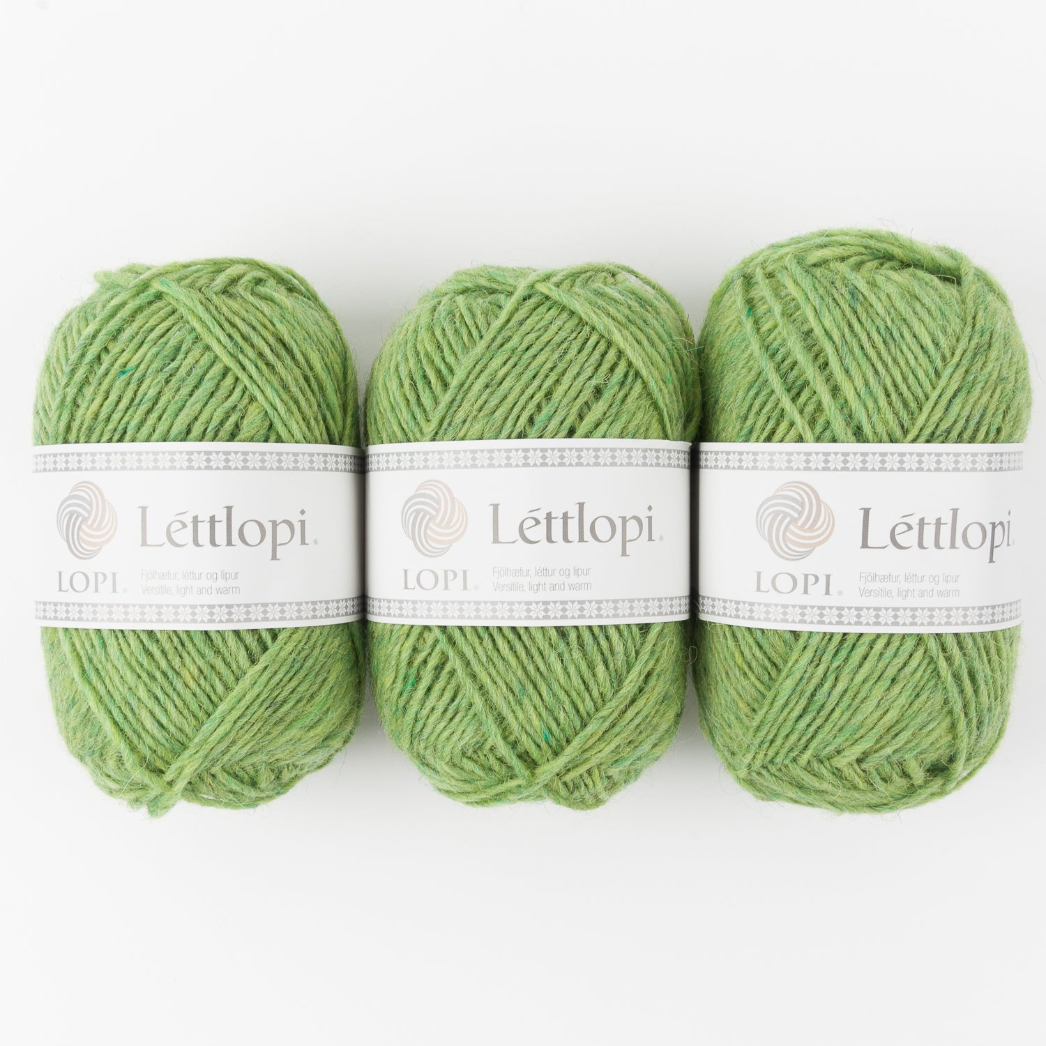 Ístex LÉTTLOPI 1406 - SPRING GREEN HEATHER Wool Aran green Yarn