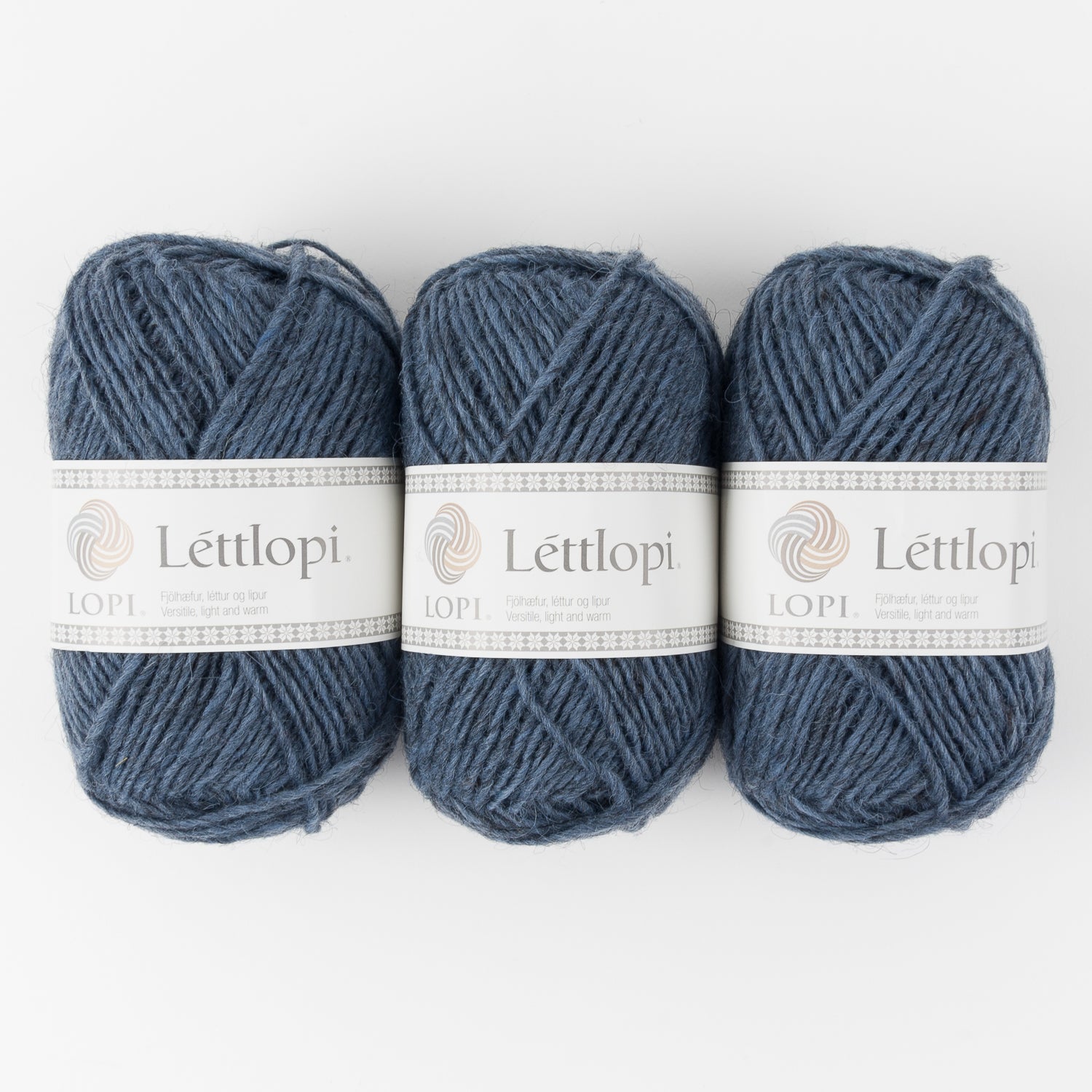 Ístex LÉTTLOPI 9418 - STONE BLUE HEATHER Wool Aran blue Yarn