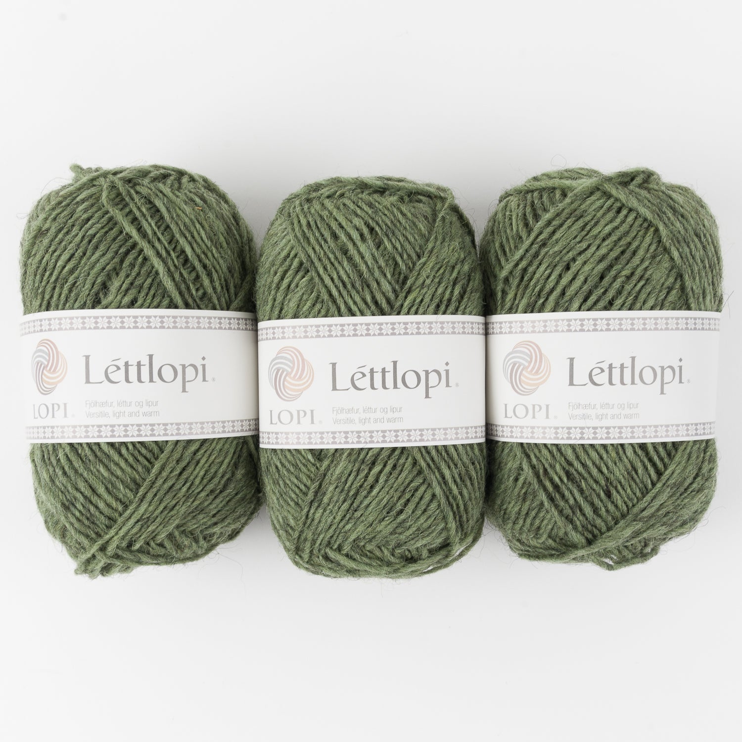 Ístex LÉTTLOPI 9421 - CELERY GREEN HEATHER Wool Aran green Yarn
