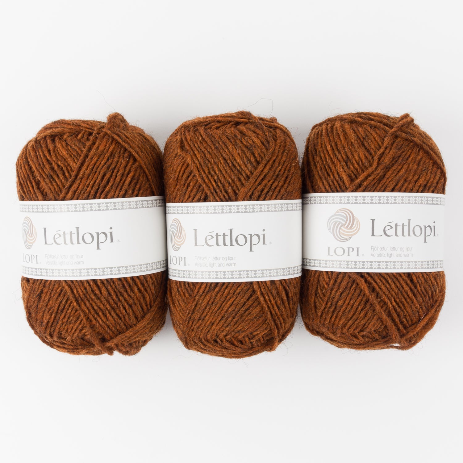 Ístex LÉTTLOPI 9427 - RUST HEATHER Wool Aran brown Yarn