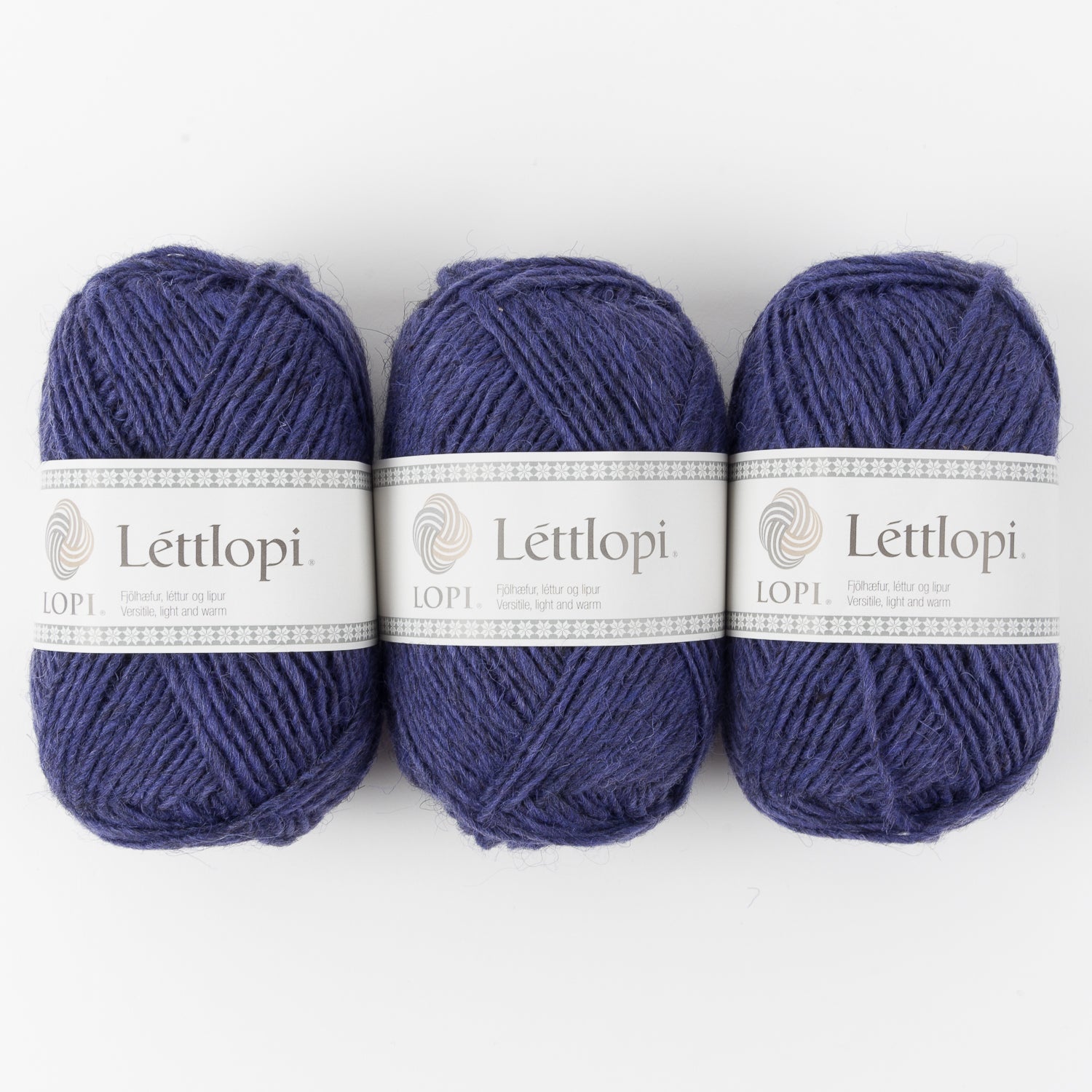 Ístex LÉTTLOPI 9432 - GRAPE HEATHER Wool Aran blue Yarn
