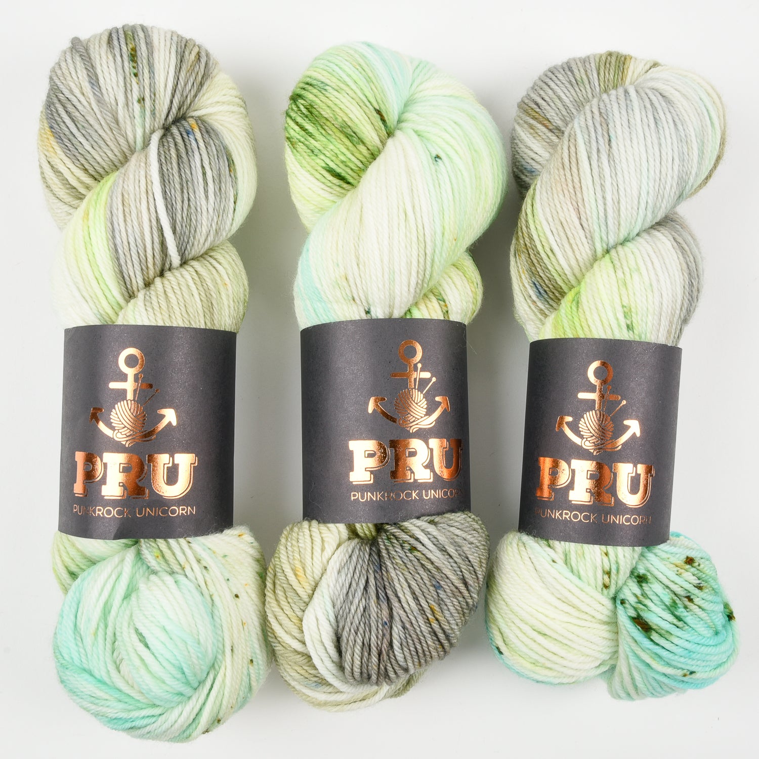 Punk Rock Unicorn SOUL DK - LIMCA Merino wool Nylon DK Sock green Yarn