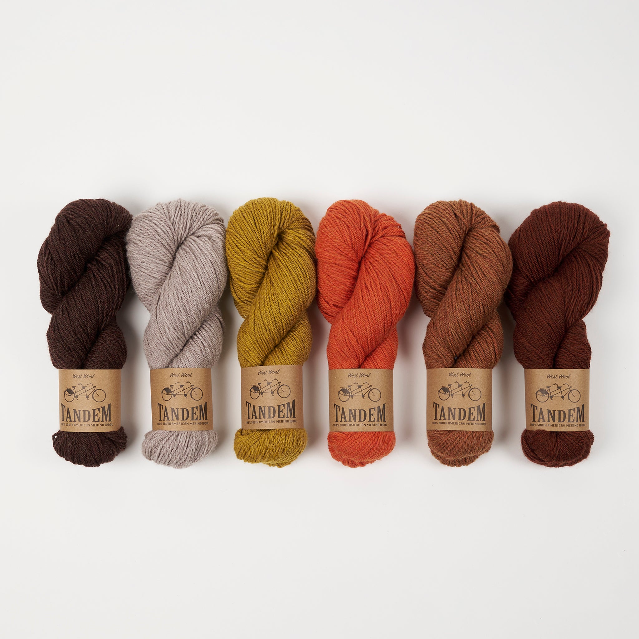 West Wool LINDU PEYSA - OCHRE PEAT Merino wool DK brown Westknits Kits