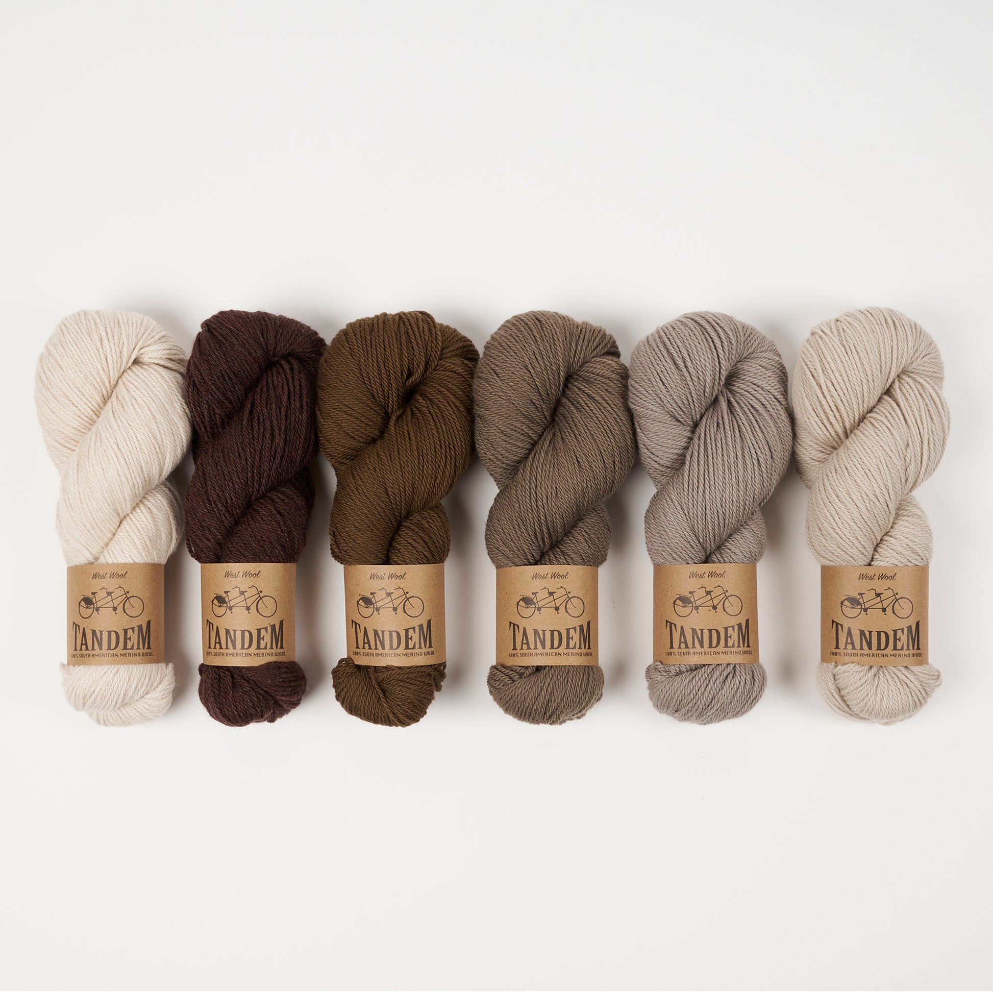 West Wool LINDU PEYSA - POLAR PEAT Merino wool DK beige brown Westknits Kits