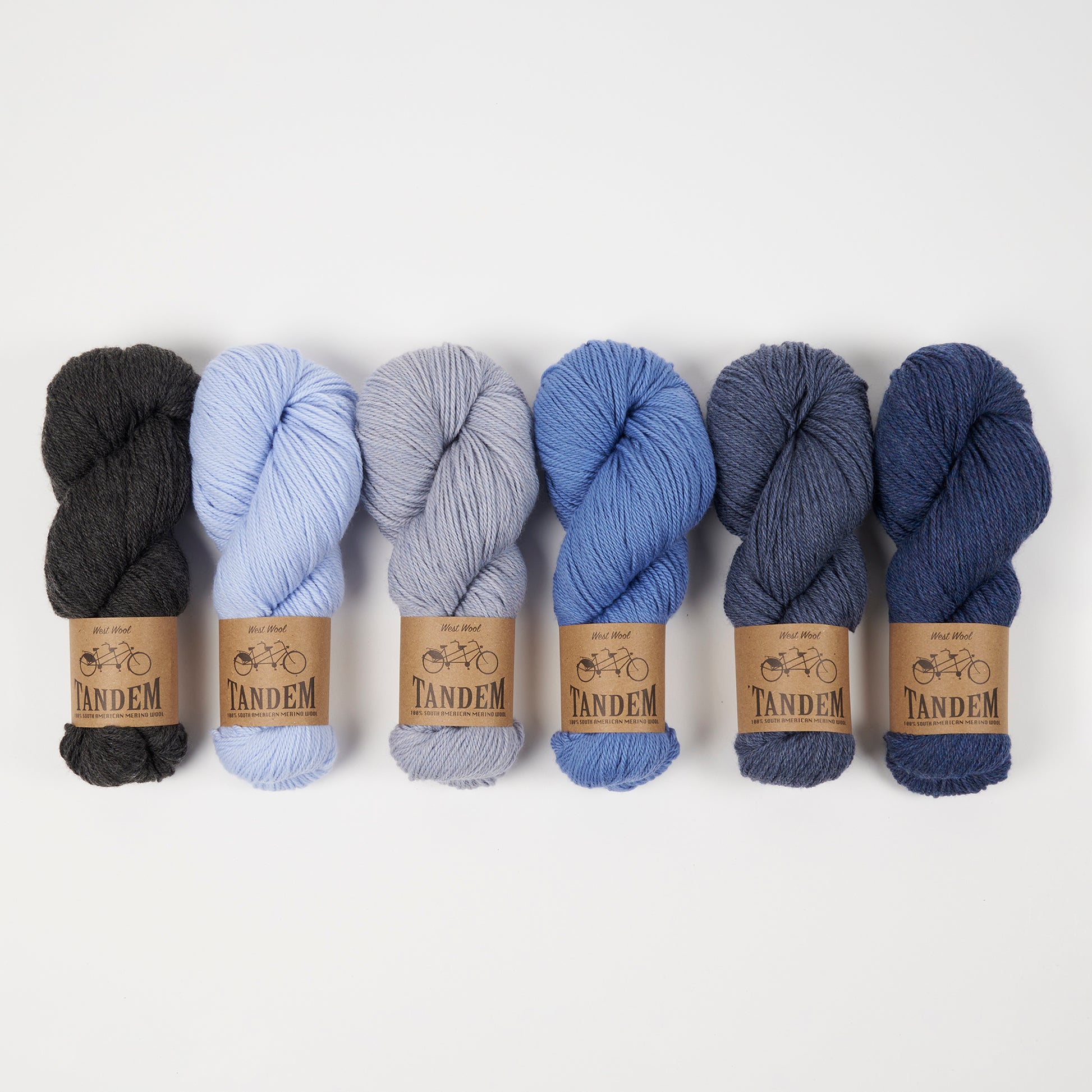 West Wool LINDU PEYSA - RIVER MOUSE Merino wool DK blue grey Westknits Kits