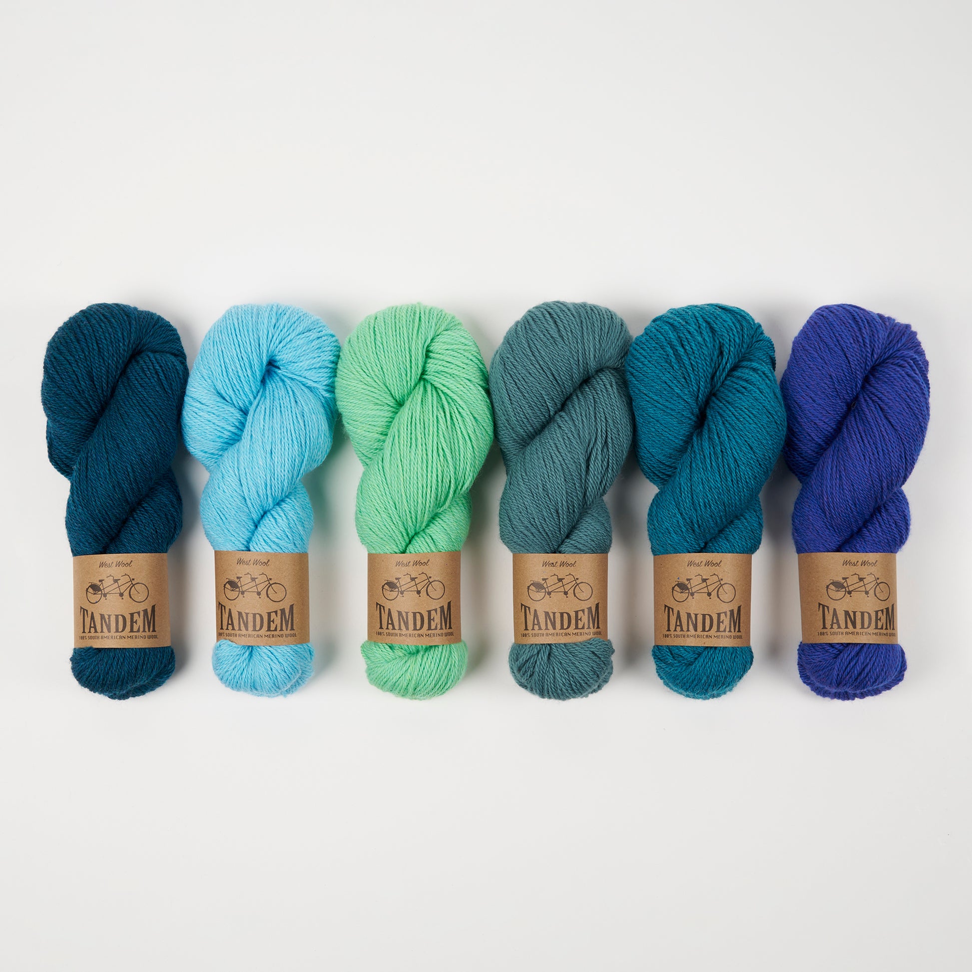 West Wool LINDU PEYSA - ZANDVOORT POOL Merino wool DK blue Westknits Kits