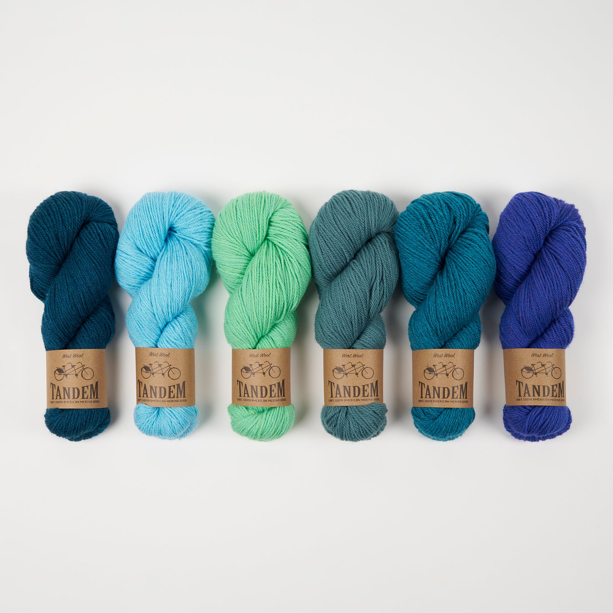 West Wool LINDU PEYSA - ZANDVOORT POOL Merino wool DK blue Westknits Kits