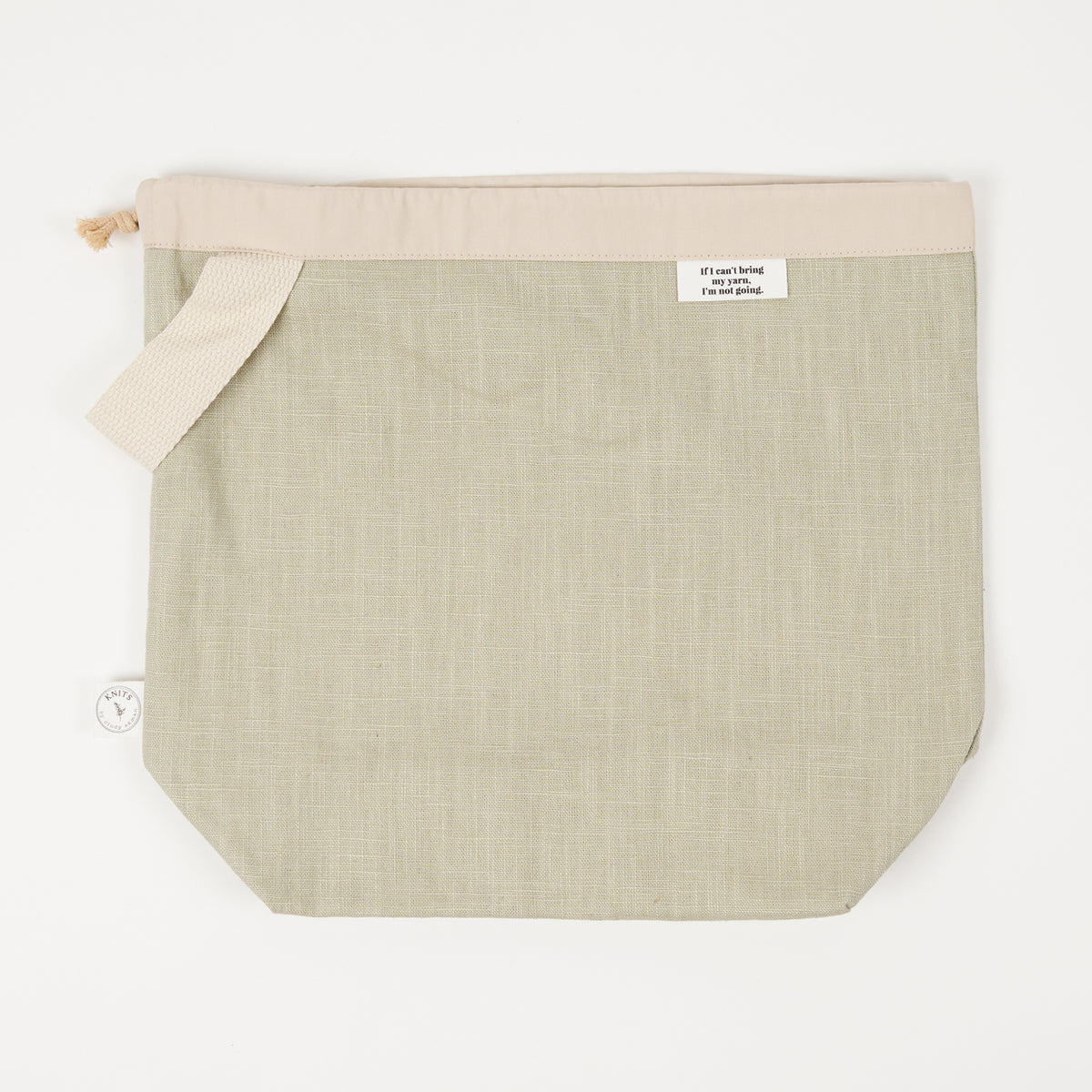 LINEN PROJECT BAG - SAGE
