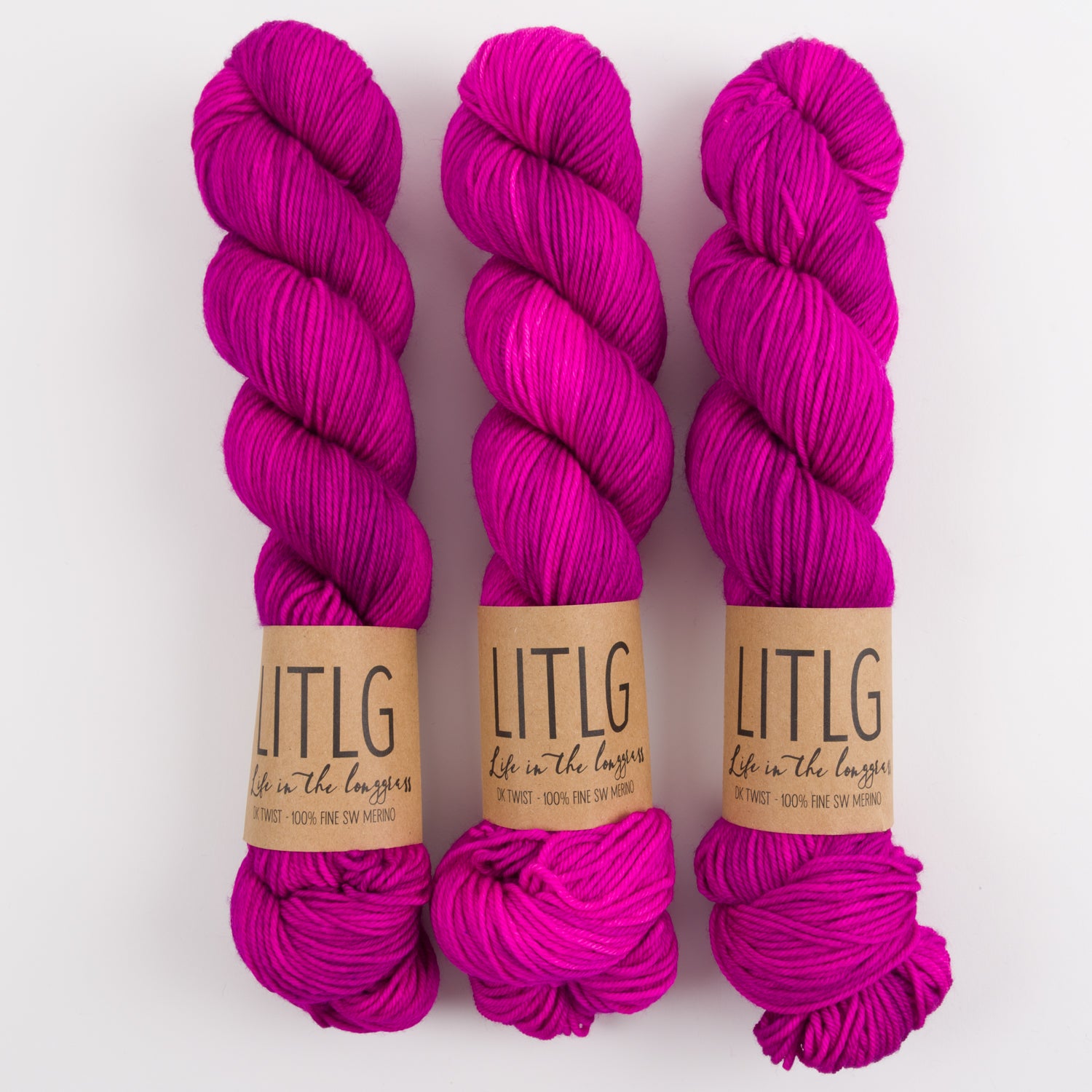 Life in The Long Grass LITLG DK TWIST - LUSH Merino wool DK pink Yarn