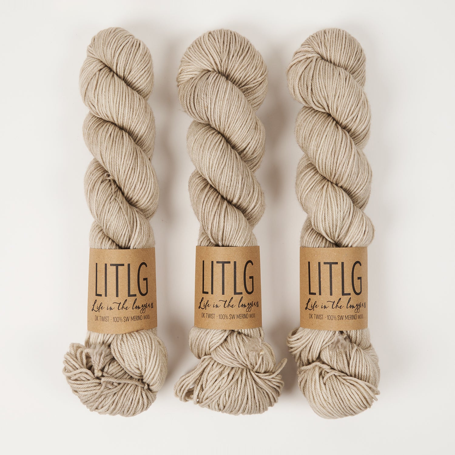 Life in The Long Grass LITLG DK TWIST - CLOTH Merino wool DK beige Yarn