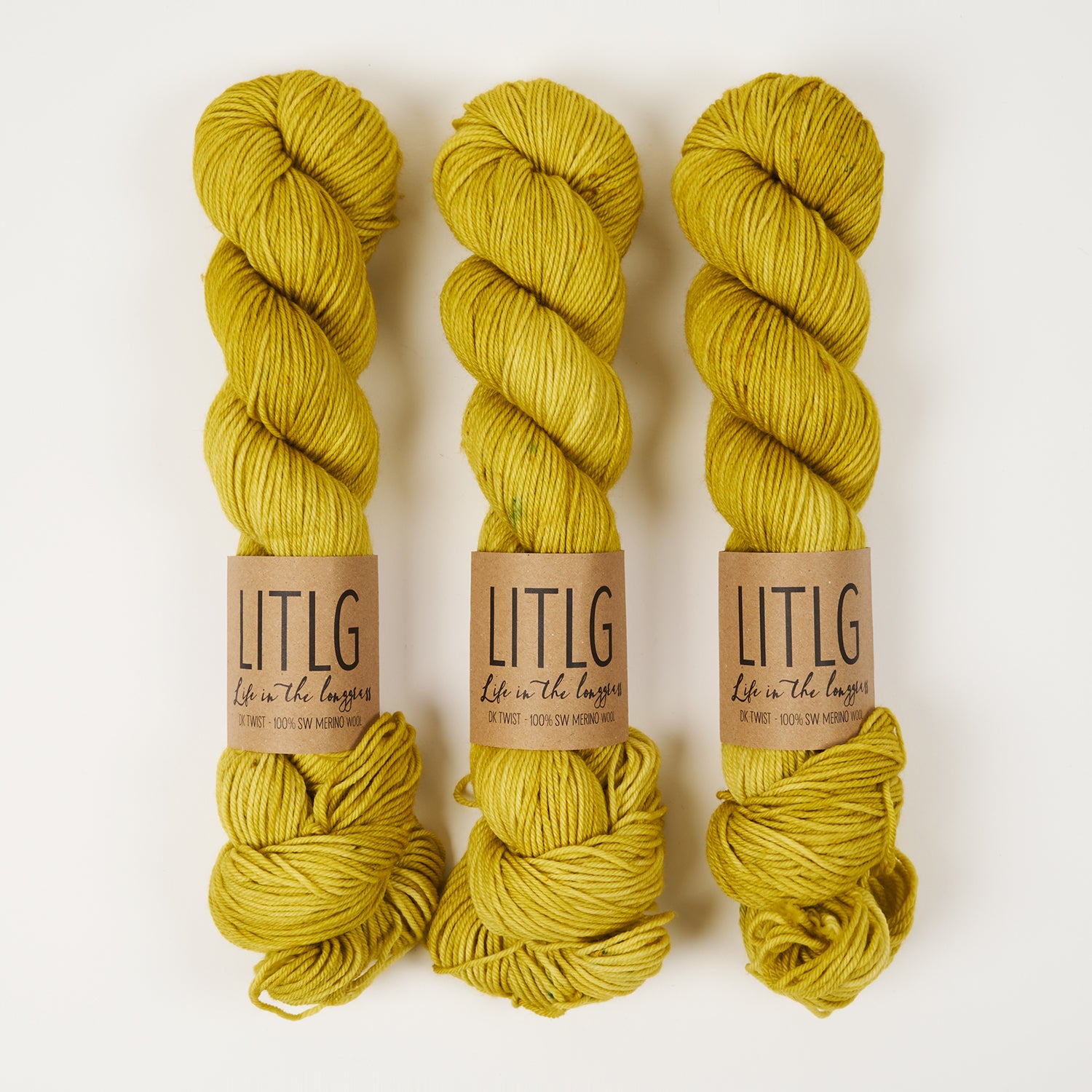 Life in The Long Grass LITLG DK TWIST - MYTHICAL Merino wool DK yellow Yarn
