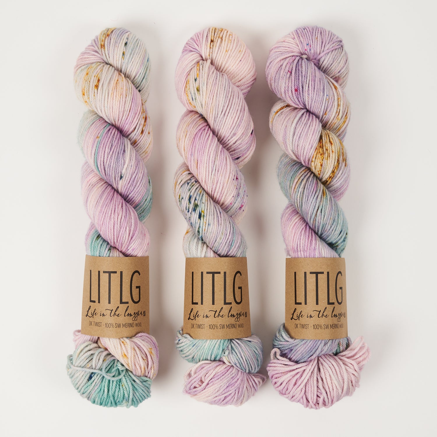 Life in The Long Grass LITLG DK TWIST - ROSEHIP Merino wool DK rainbow Yarn