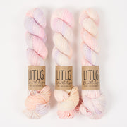 Life in The Long Grass LITLG DK TWIST - BILLOW Merino wool DK multicolour pink Yarn