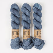 Life in The Long Grass LITLG DK TWIST - BLUE ICE Merino wool DK blue Yarn