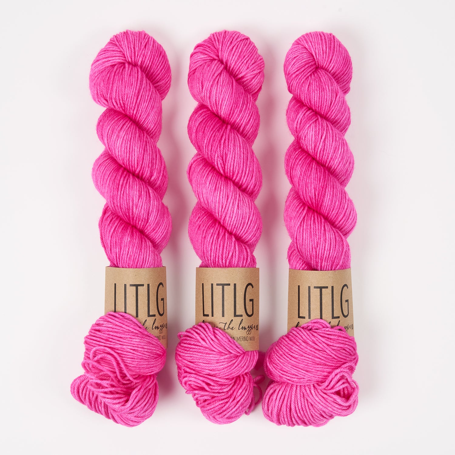 Life in The Long Grass LITLG DK TWIST - CANDY Merino wool DK pink Yarn