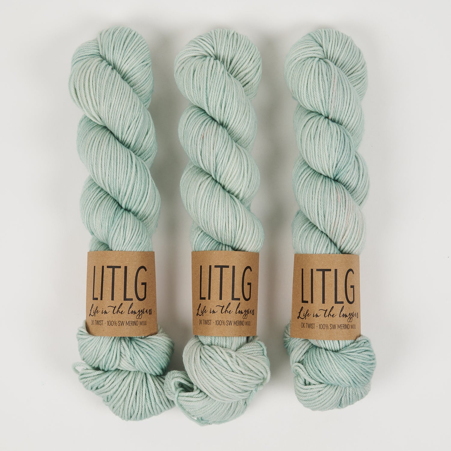 Life in The Long Grass LITLG DK TWIST - COOL DAWN Merino wool DK blue Yarn