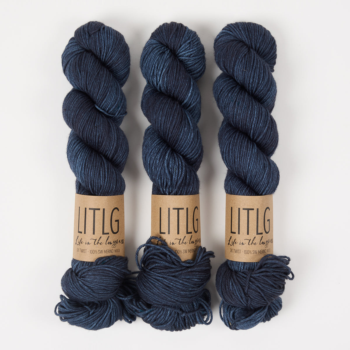 Life in The Long Grass LITLG DK TWIST - DEEP DREAM Merino wool DK blue Yarn