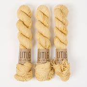 Life in The Long Grass LITLG DK TWIST - GLITTER Merino wool DK yellow Yarn