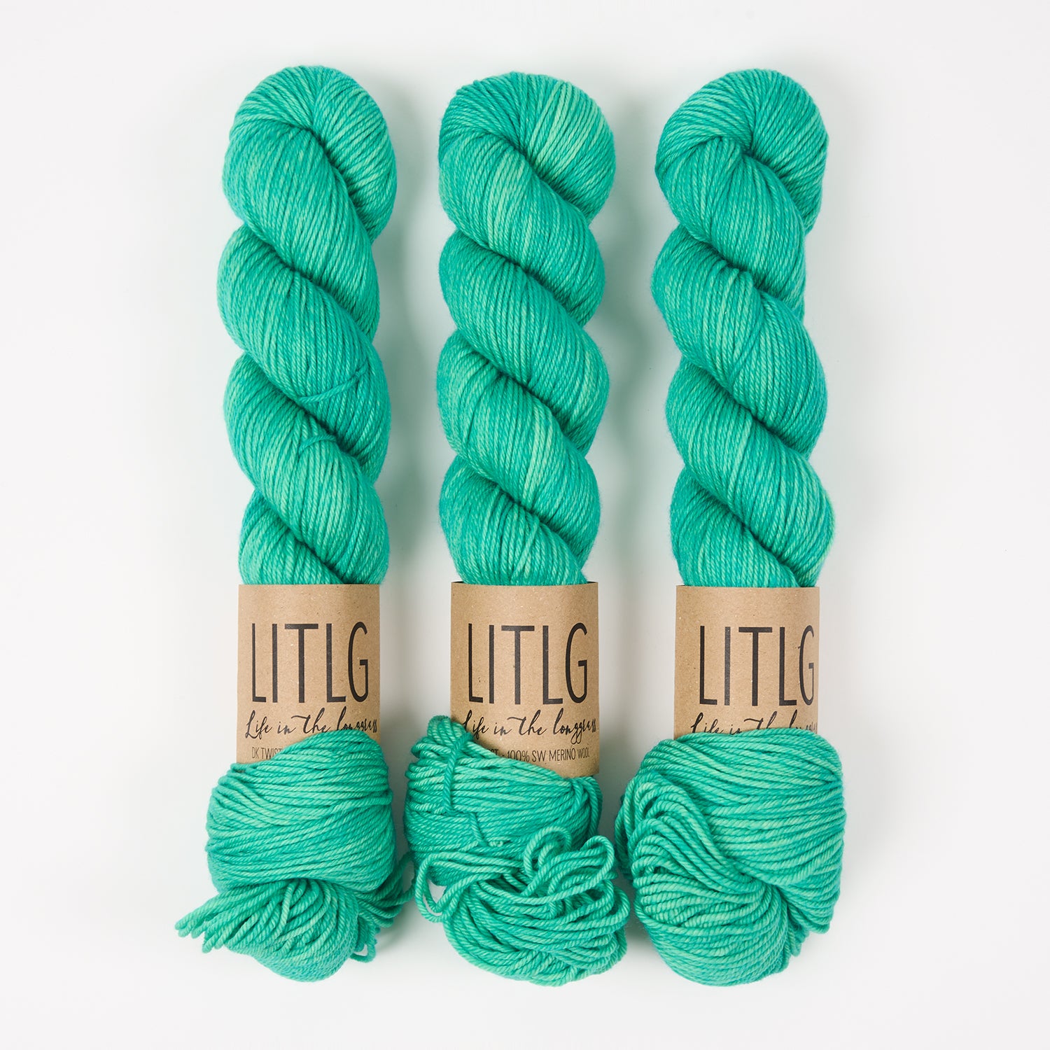 Life in The Long Grass LITLG DK TWIST - IONIA Merino wool DK green Yarn