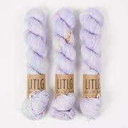 Life in The Long Grass LITLG DK TWIST - LAVENDER ICE Merino wool DK purple Yarn
