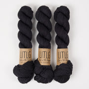 Life in The Long Grass LITLG DK TWIST - NIGHT Merino wool DK black Yarn