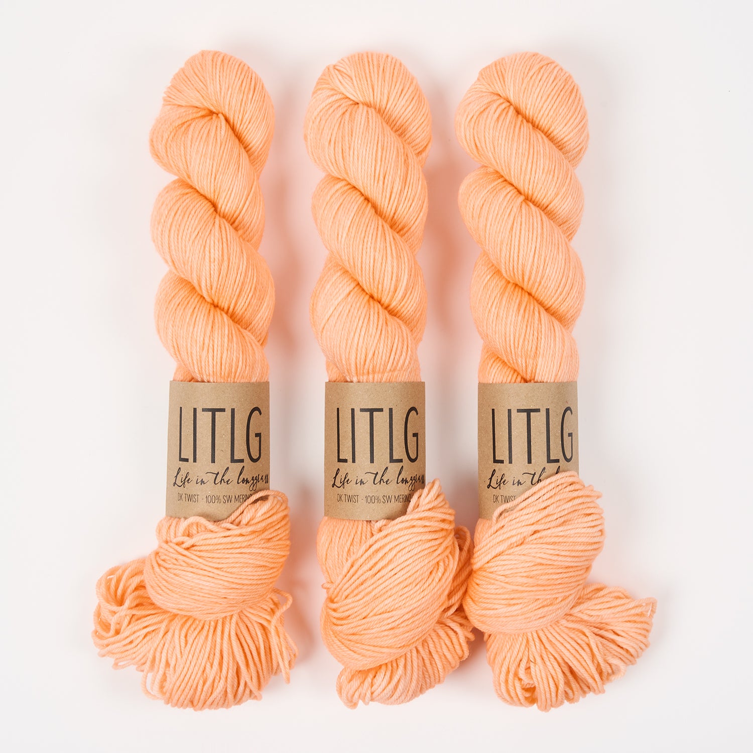 Life in The Long Grass LITLG DK TWIST - NIMBUS Merino wool DK orange Yarn