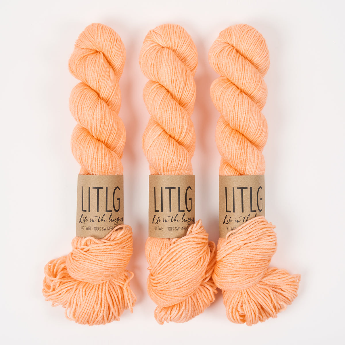 Life in The Long Grass LITLG DK TWIST - NIMBUS Merino wool DK orange Yarn