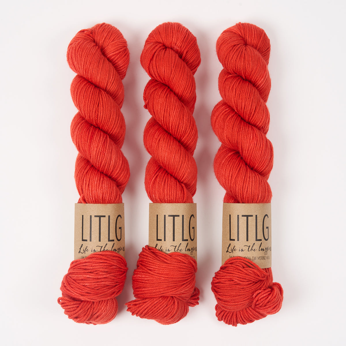 Life in The Long Grass LITLG DK TWIST - PEPPERCORN Merino wool DK red Yarn