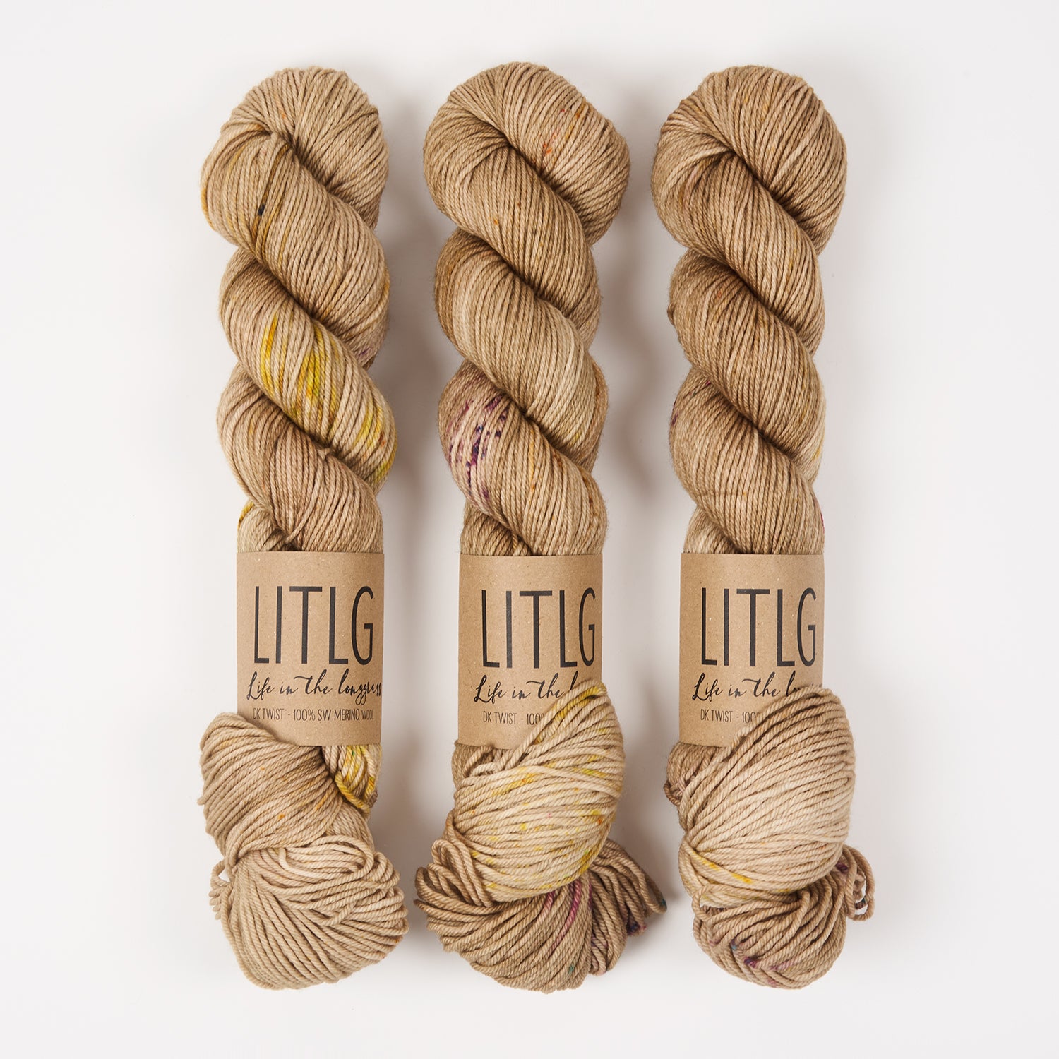Life in The Long Grass LITLG DK TWIST - SEEDHEAD Merino wool DK beige Yarn