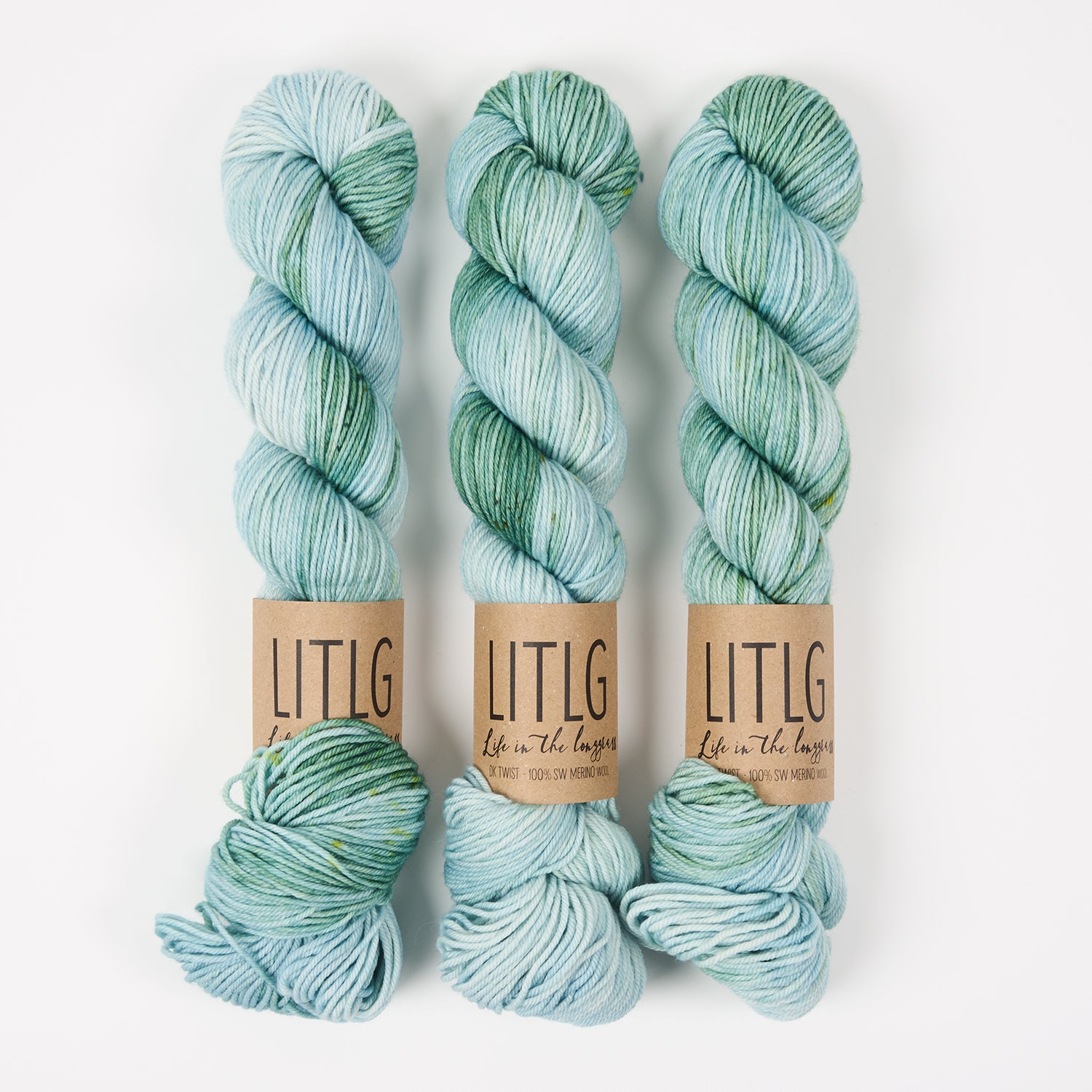 Life in The Long Grass LITLG DK TWIST - SHIVER Merino wool DK green Yarn