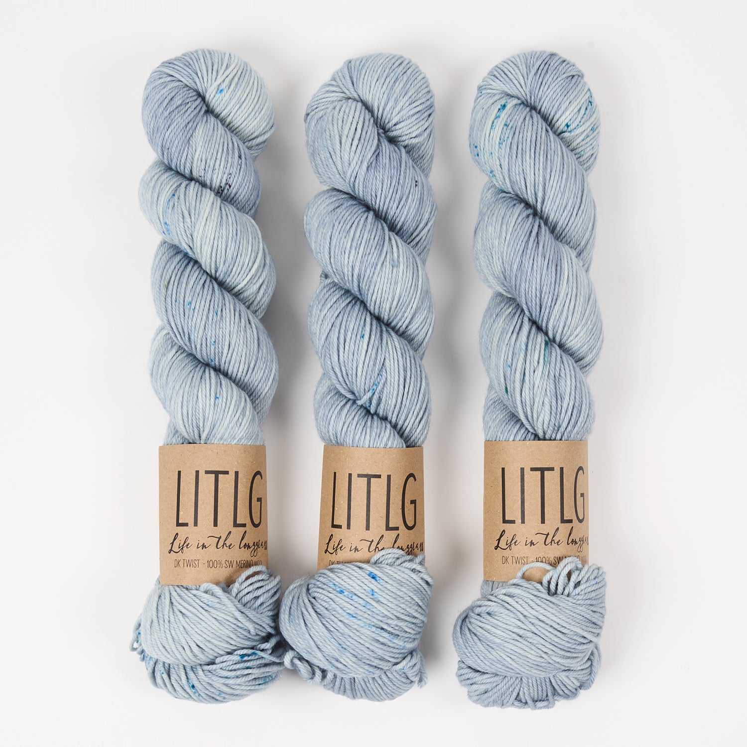 Life in The Long Grass LITLG DK TWIST - THAW Merino wool DK blue Yarn