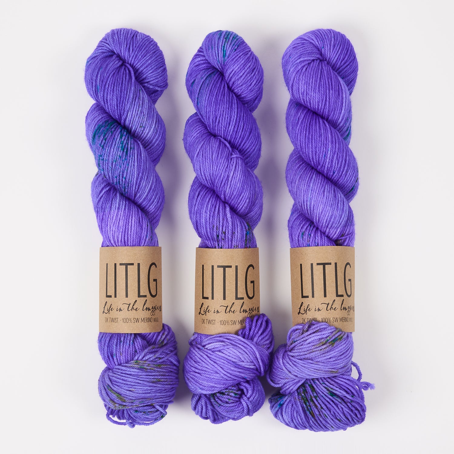 Life in The Long Grass LITLG DK TWIST - VOLTAGE Merino wool DK purple Yarn