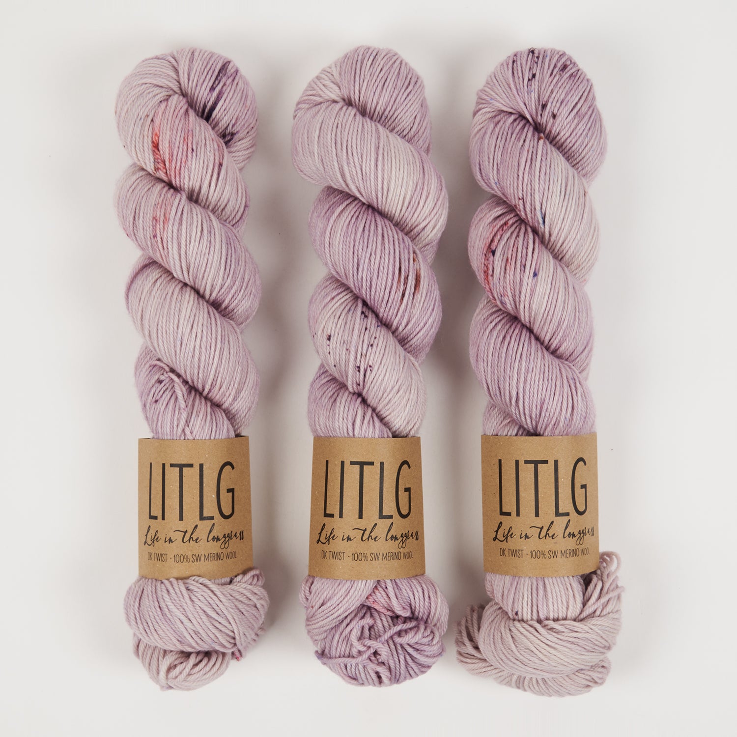 Life in The Long Grass LITLG DK TWIST - CRUSH Merino wool DK purple Yarn