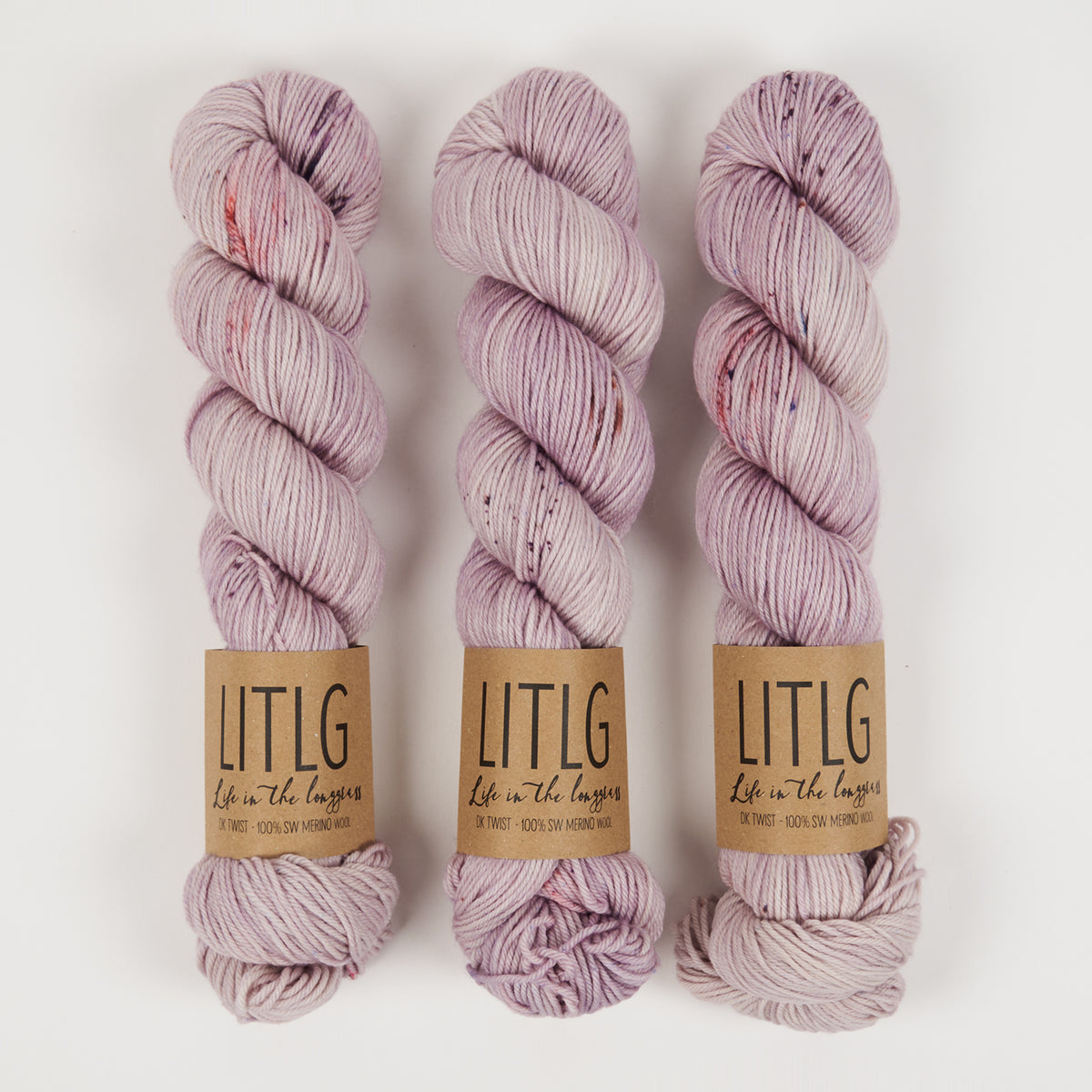 Life in The Long Grass LITLG DK TWIST - CRUSH Merino wool DK purple Yarn