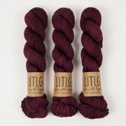 Life in The Long Grass LITLG DK TWIST - PLUM Merino wool DK red Yarn