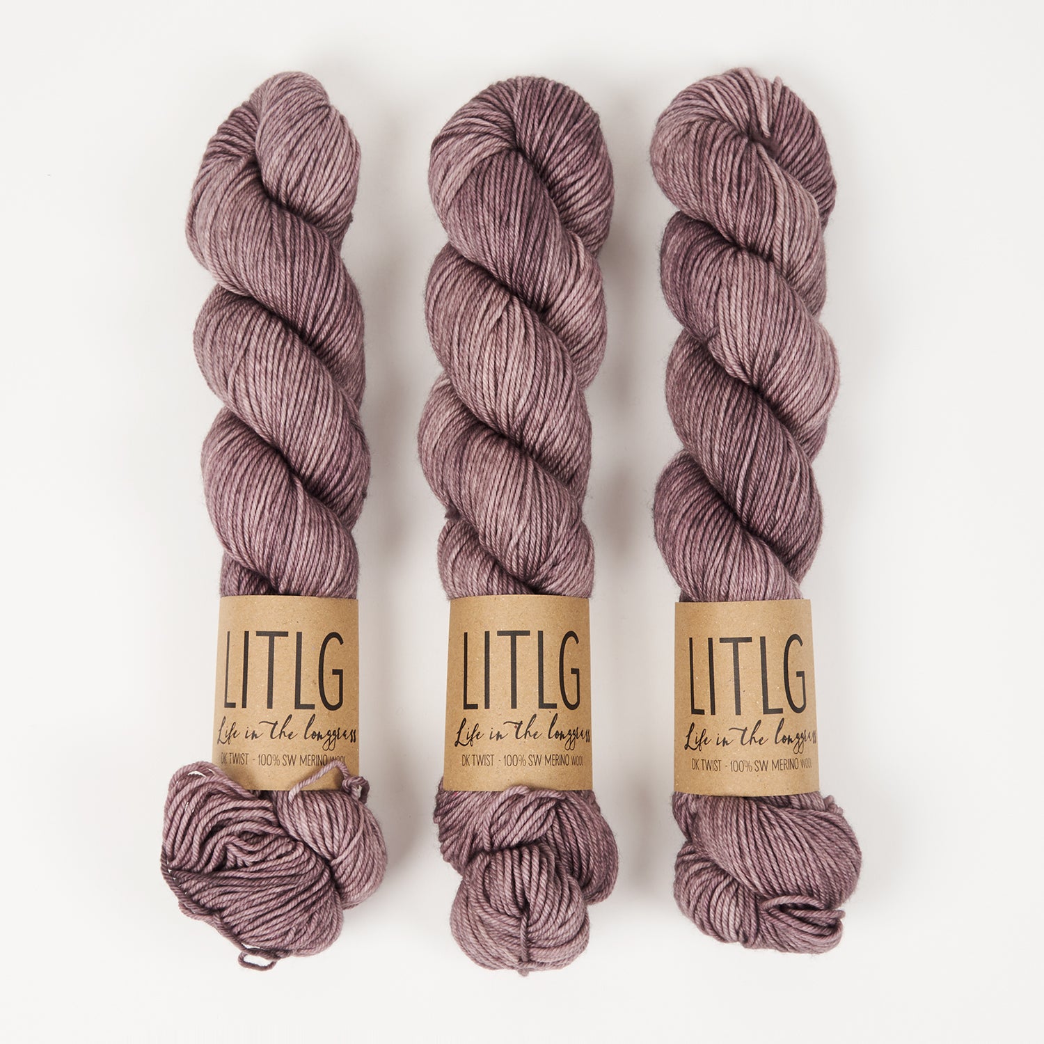 Life in The Long Grass LITLG DK TWIST - STORM Merino wool DK brown Yarn