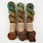 Life in The Long Grass LITLG DK TWIST - BURNISHED Merino wool DK brown Yarn