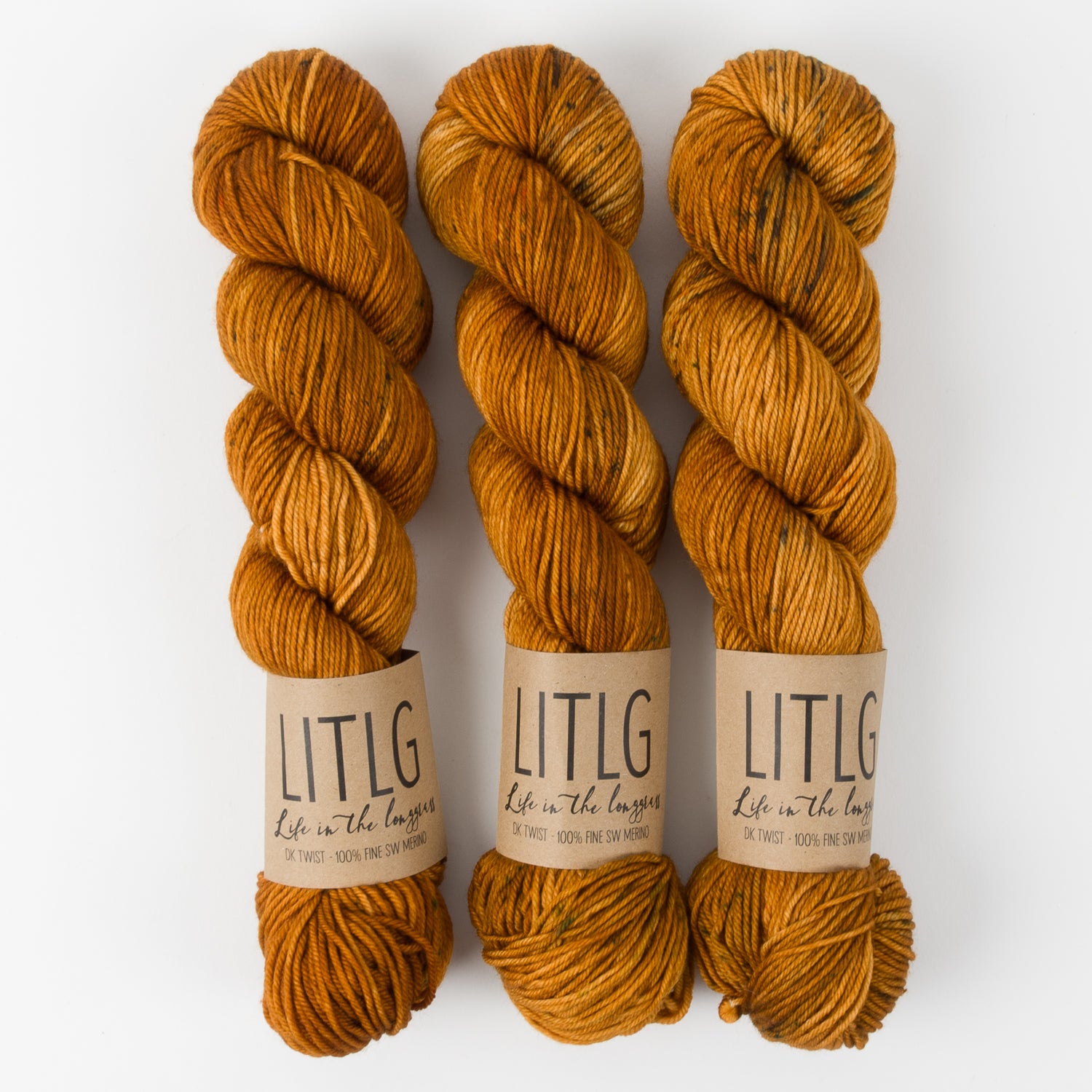 Life in The Long Grass LITLG DK TWIST - GORSE Merino wool DK yellow Yarn