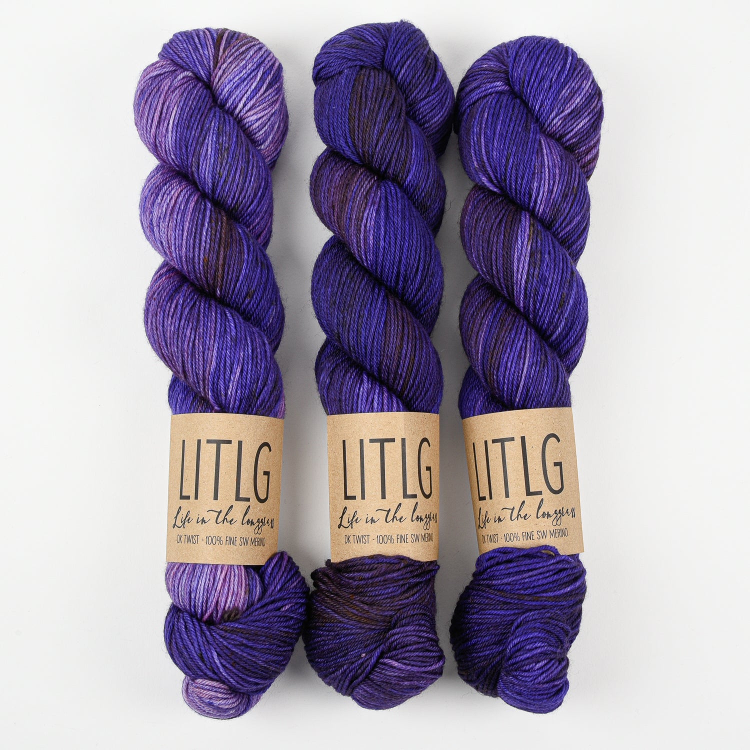 Life in The Long Grass LITLG DK TWIST - NOBLE Merino wool DK purple Yarn