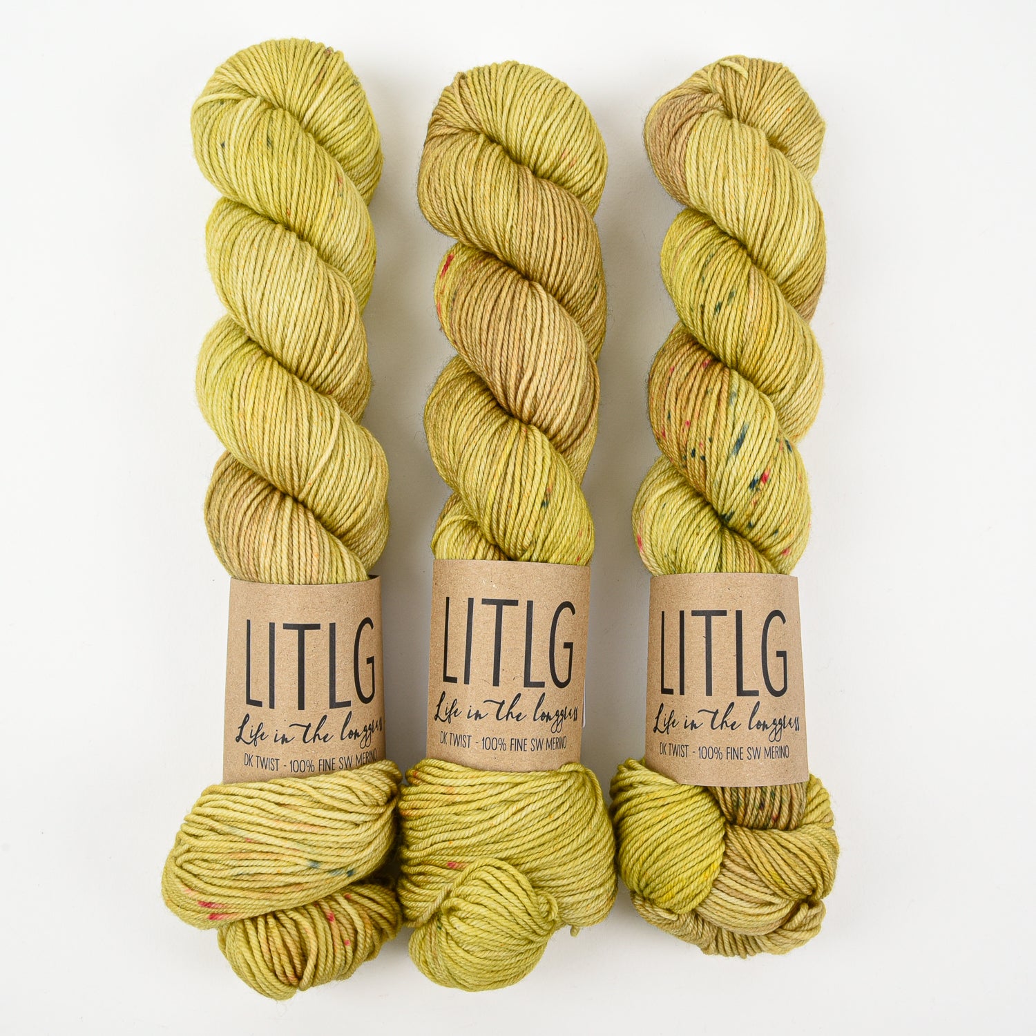 Life in The Long Grass LITLG DK TWIST - OIR Merino wool DK yellow Yarn