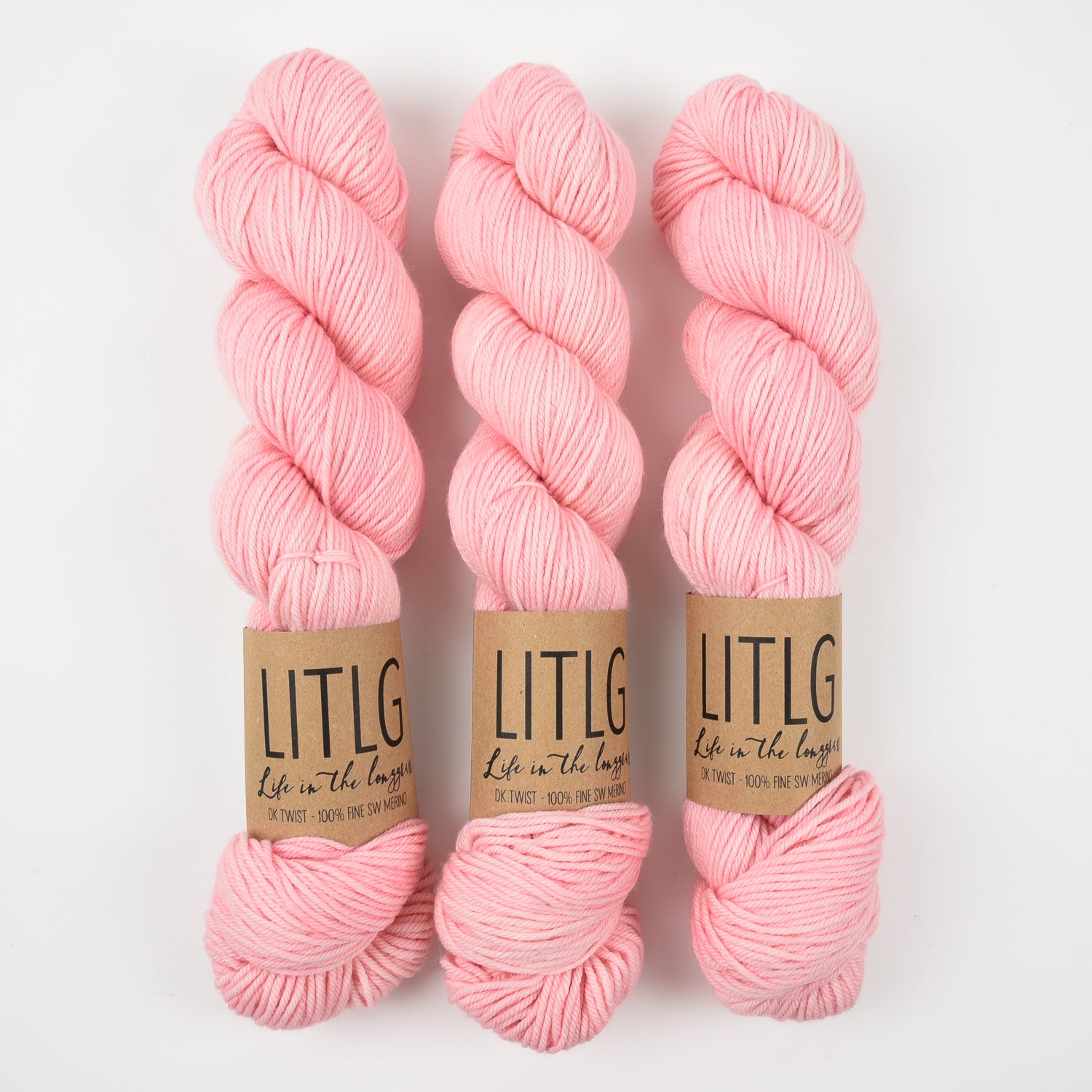 Life in The Long Grass LITLG DK TWIST - SODA Merino wool DK pink Yarn